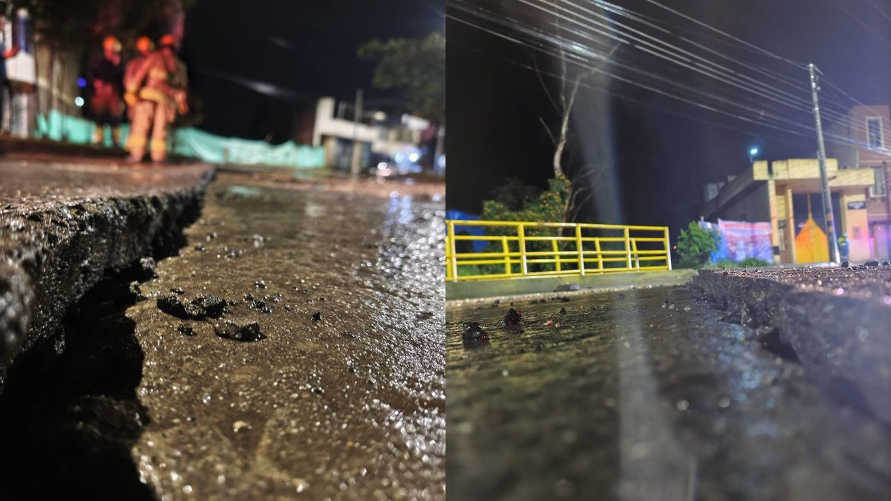 Hundimiento en la avenida Circunvalar de Duitama genera cierres preventivos y desvíos de tránsito
